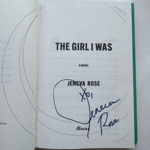 SIGNED The Girl I Was by Jeneva Rose Hardcover